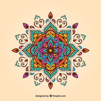 Colorful mandala background Colorful mandala background