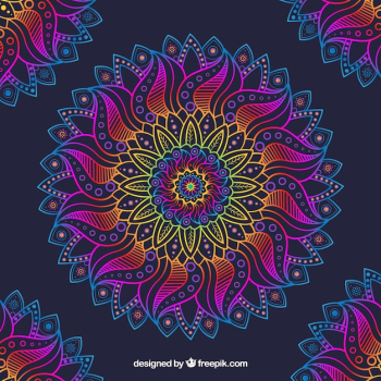 Colorful mandala background Colorful mandala background