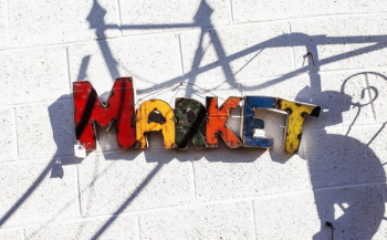 Colorful Market Sign Colorful Market Sign