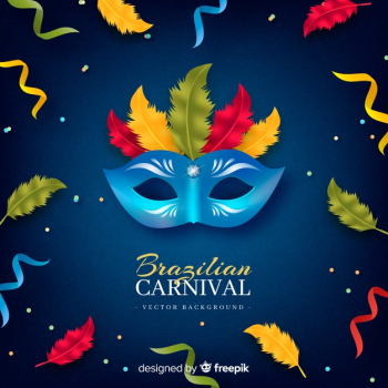 Colorful mask brazilian carnival background Free Vector Colorful mask brazilian carnival background Free Vector