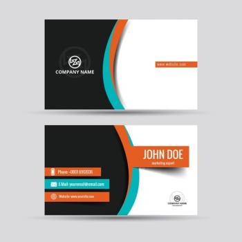 Colorful modern business card