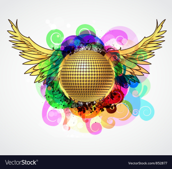Colorful music vector image Colorful music vector image