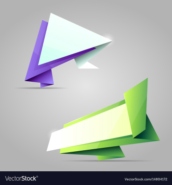 colorful origami banners colorful origami banners