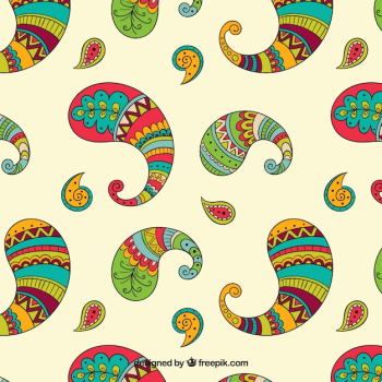 Colorful paisley pattern Colorful paisley pattern