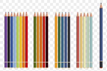 Colorful pencils png sticker, transparent | Free PNG - rawpixel