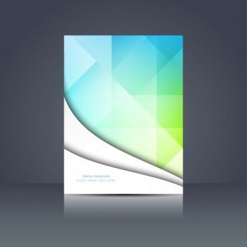 Colorful polygonal brochure design