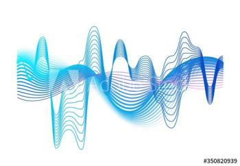 Colorful realistic sound waves amplitude vector graphic illustration Colorful realistic sound waves amplitude vector graphic illustration