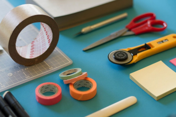 Colorful rolls of scotch tape, | Free Photo - rawpixel