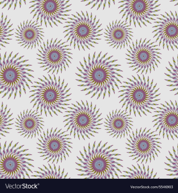Colorful seamless pattern - abstract flowers vector image