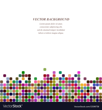 Colorful square background design template vector image Colorful square background design template vector image