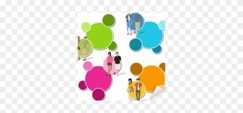 Colorful Template With Fashion Cartoon Young People - Sticker Book Teenagers: Blank Sticker Book, 8 X 10,