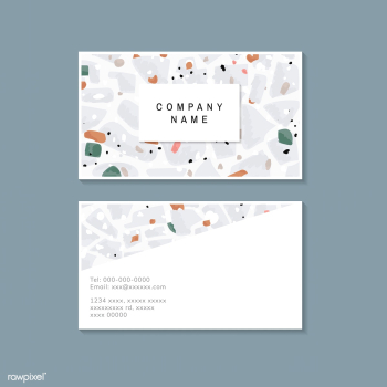 Colorful Terrazzo pattern business card vecto.. | Free stock vector - 544622 Colorful Terrazzo pattern business card vecto.. | Free stock vector - 544622