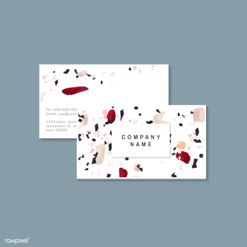 Colorful Terrazzo pattern business card vecto.. | Free stock vector - 544652 Colorful Terrazzo pattern business card vecto.. | Free stock vector - 544652