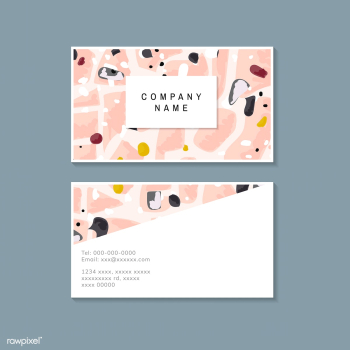Colorful Terrazzo pattern business card vecto.. | Free stock vector - 544659 Colorful Terrazzo pattern business card vecto.. | Free stock vector - 544659