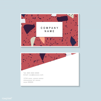 Colorful Terrazzo pattern business card vecto.. | Free stock vector - 544691 Colorful Terrazzo pattern business card vecto.. | Free stock vector - 544691