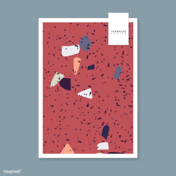 Colorful Terrazzo pattern poster vector | Free stock vector - 544686 Colorful Terrazzo pattern poster vector | Free stock vector - 544686