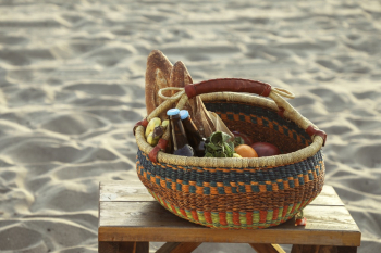 Colorful Woven Basket Colorful Woven Basket