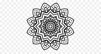 Coloring book Mandala Child Doodle Meditation - Flower mandala 