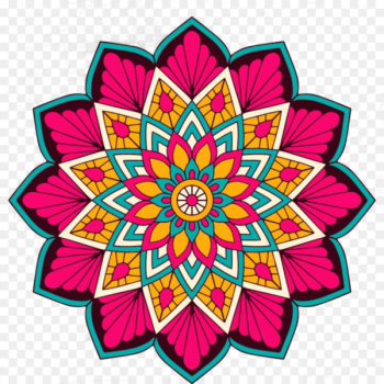 Coloring Mandalas of Flowers Exploring Color Hinduism Buddhism - red wine mandala 