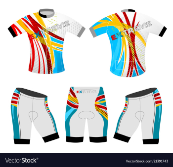 Colors motion graphics cycling vest vector image Colors motion graphics cycling vest vector image