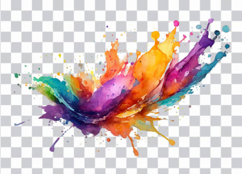 Colors Splash, multi color, color liquid, rainbow, color explosion, color ink splash,  – PngNest