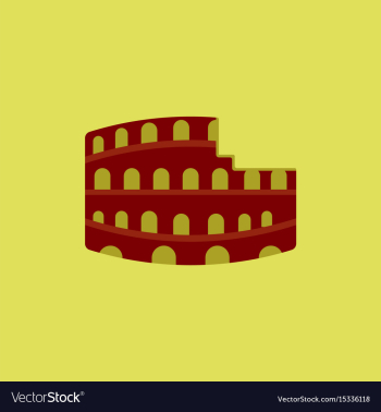 Colosseum in rome vector image Colosseum in rome vector image