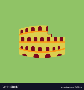 Colosseum in rome vector image Colosseum in rome vector image
