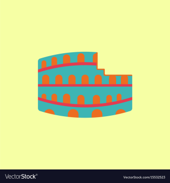 Colosseum in rome vector image Colosseum in rome vector image