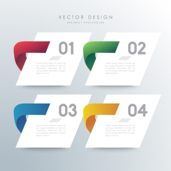 Coloured infographic template Coloured infographic template