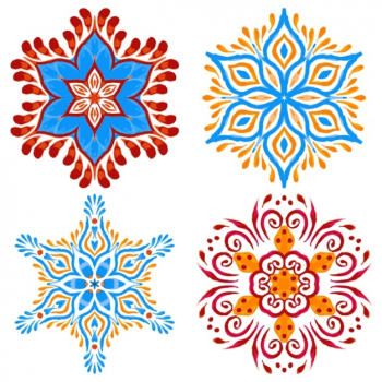 Coloured mandalas collection Coloured mandalas collection