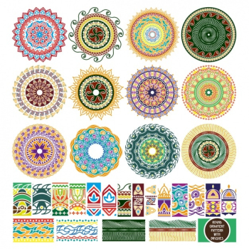Coloured mandalas collection Coloured mandalas collection