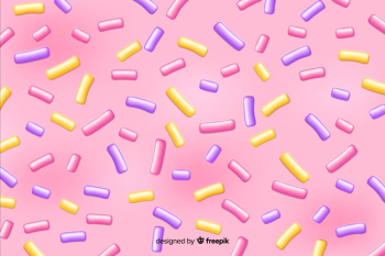 Colourful donut glaze on pink background Free Vector Colourful donut glaze on pink background Free Vector