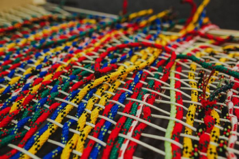 Colourful intertwined strings Colourful intertwined strings