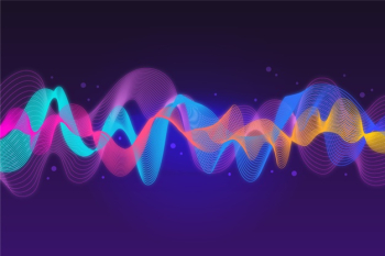 Colourful music sound waves background Free Vector Colourful music sound waves background Free Vector