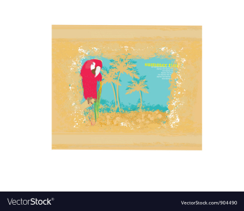 Colourful parrot vector image Colourful parrot vector image