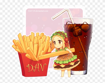 Com Dsav Food Fast Food Product - Chibi Girl Food