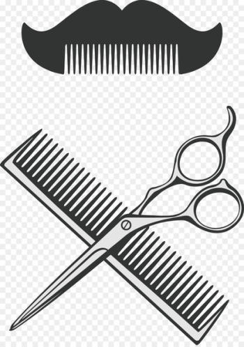Comb Scissors Barber - Barber comb and scissors vector Comb Scissors Barber - Barber comb and scissors vector