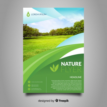 Combined nature flyer template