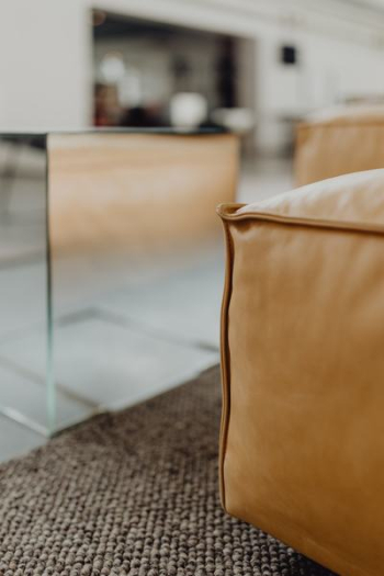 Come up of Modern & Contemporary Tan Leather Sofa Come up of Modern & Contemporary Tan Leather Sofa