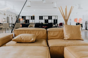 Come up of Modern & Contemporary Tan Leather Sofa Come up of Modern & Contemporary Tan Leather Sofa