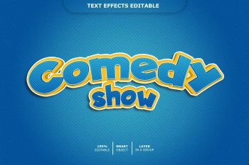 Comedy Show PSD Text Effect Free Download