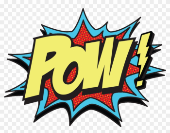 Comic Book Cartoon Clip Art - Comic Book Pow Png