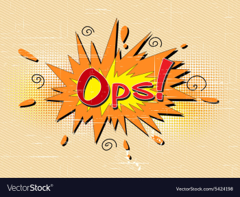Comic book exclamation vector image Comic book exclamation vector image