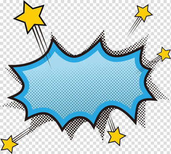 Comic book illustration, Comics Explosion , blue explosion transparent background PNG clipart