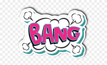 Comic Book Words Bang Vinyl Die Cut Sticker - Comic Book Words Comic Book Words Bang Vinyl Die Cut Sticker - Comic Book Words