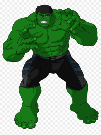 Comics Clipart Hulk - Cartoon Hulk Transparent