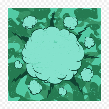 Comics Explosion Cartoon Haze - Comic exploded cloud material 