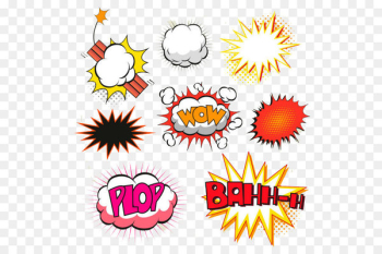 Comics Speech balloon Illustration - Explosion bubble Comics Speech balloon Illustration - Explosion bubble