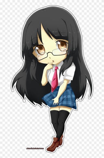 Comm - Chibi Girl With Glasses Comm - Chibi Girl With Glasses