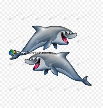 Common bottlenose dolphin Tucuxi Design Cartoon - dolphin 